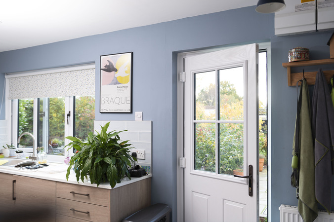 A Herefordshire door and window from insid ein white