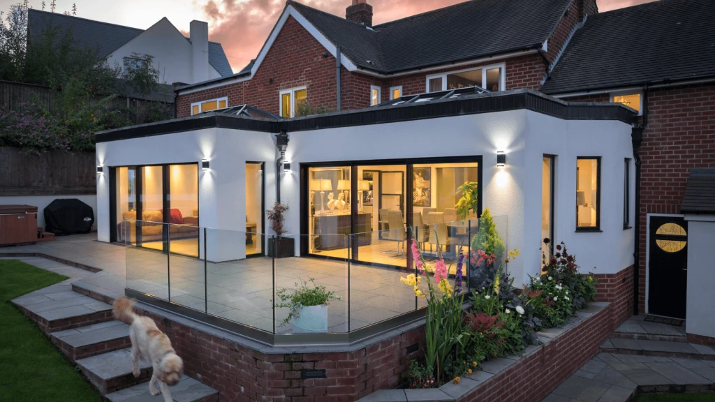 A twin Ultraframe Orangery with bifolds, sliding doors, full house of extreme windows gallery