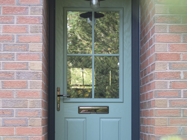 A zoomed in Herefordshire front door