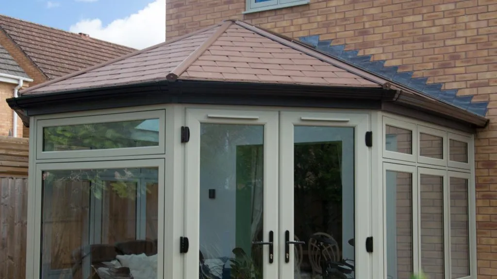 Flush Window Frames on Tiled Roof Conservatory