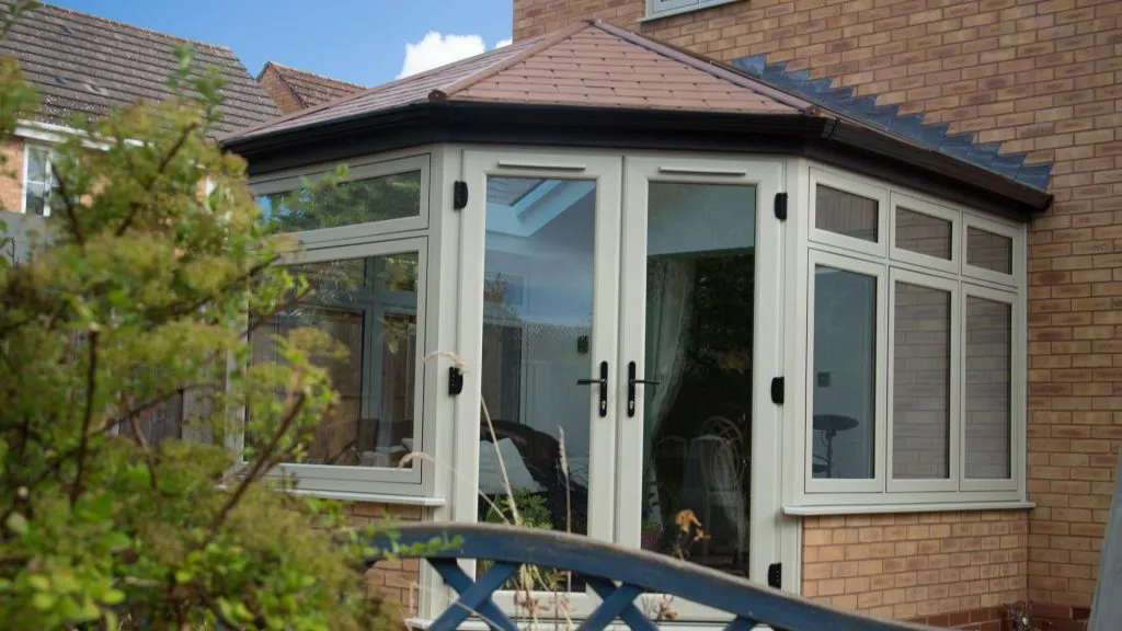 Flush Window Frames on Tiled Roof Conservatory