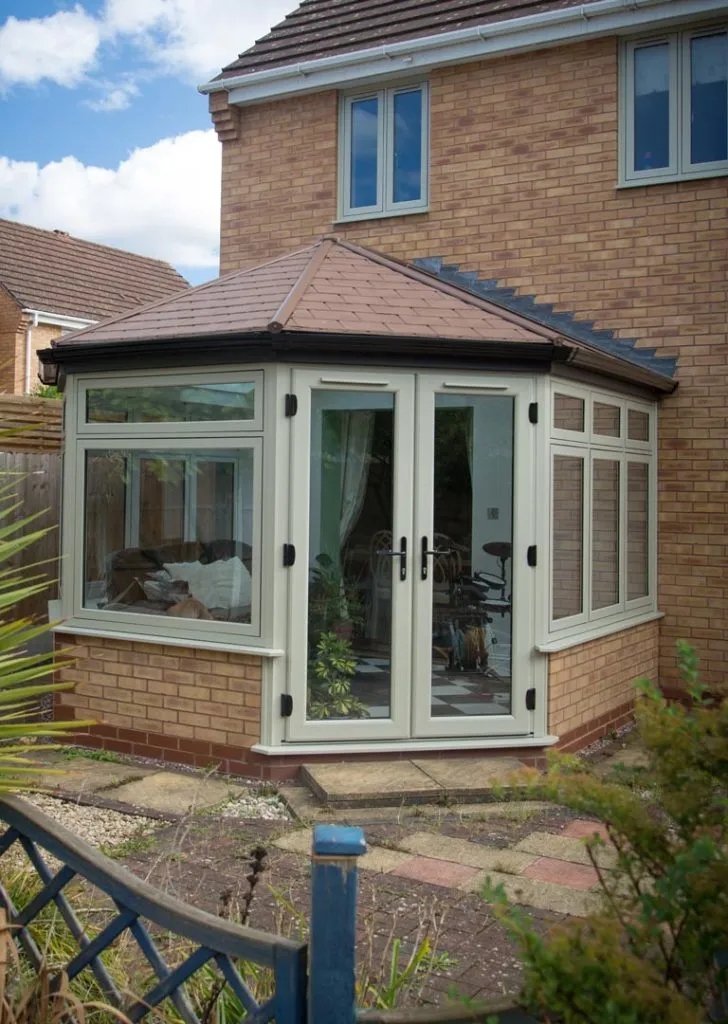 Flush Window Frames on Tiled Roof Conservatory