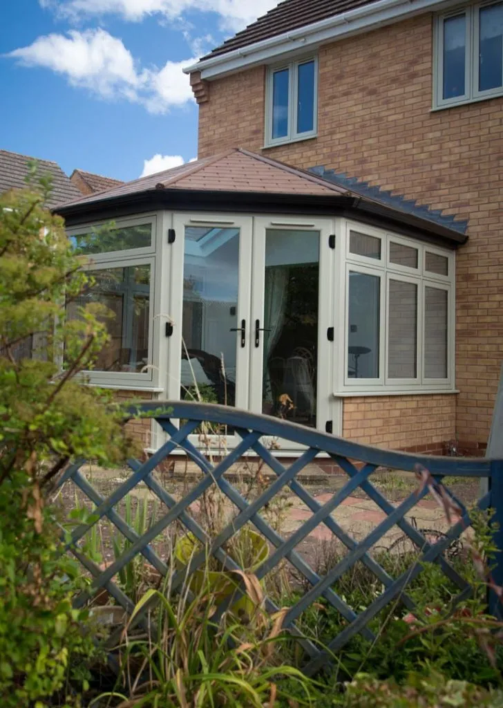 Flush Window Frames on Tiled Roof Conservatory