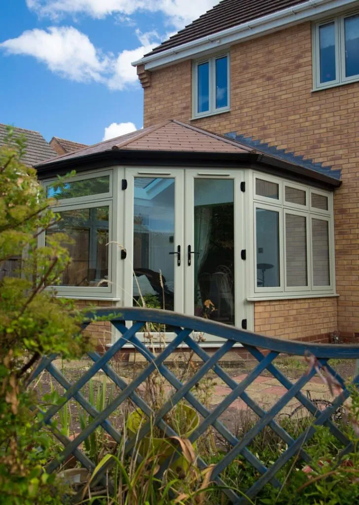 Flush Window Frames on Tiled Roof Conservatory