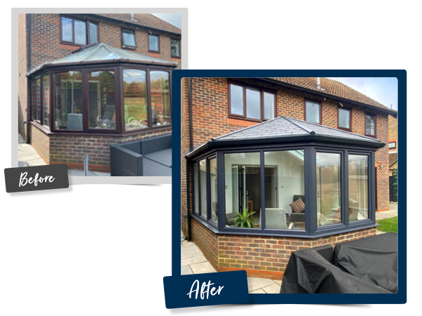 Conservatory solid roof transformation