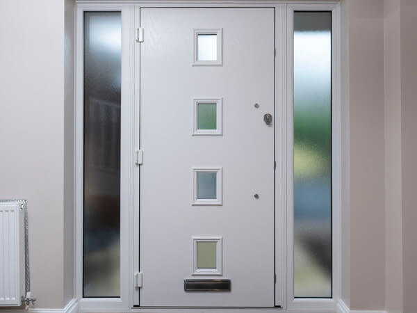 Cypress design front door inside in white colour