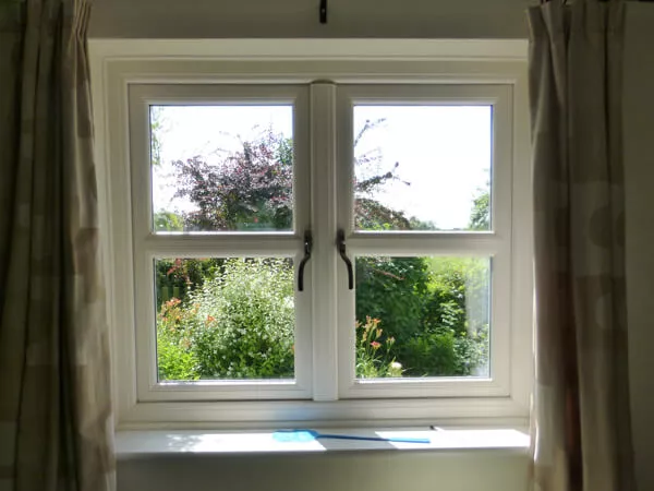 Extreme White French Window From Inside