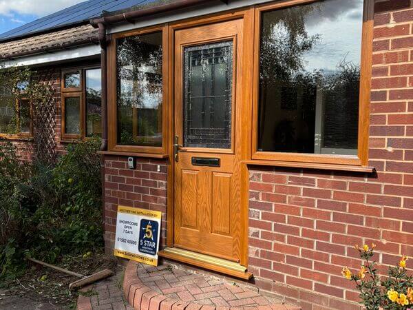 Extreme UPVC Light oak porch-inner