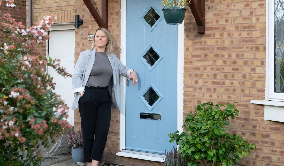Blue Composite Door in Gloucester