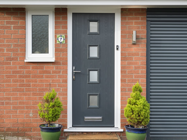 Grey Composite Front Door