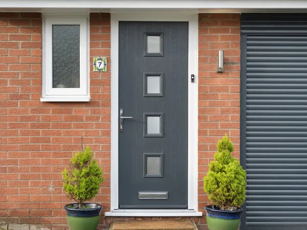Grey Composite Front Door