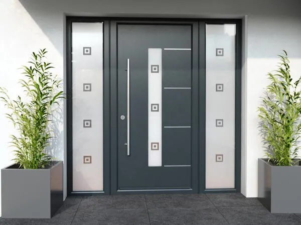 Dark Grey Front Doors