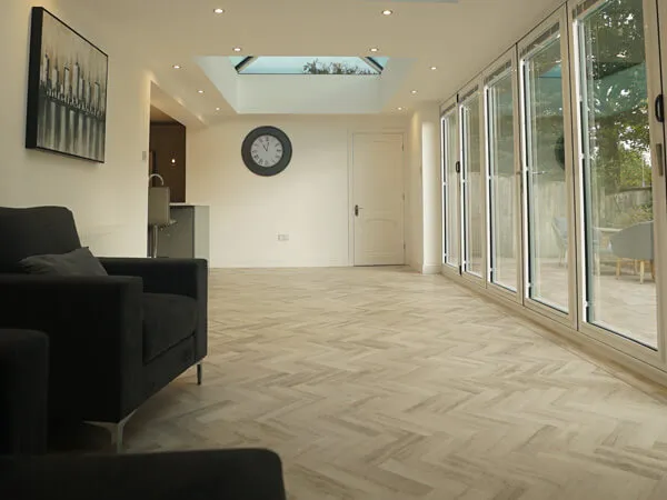 Herringbone flooring