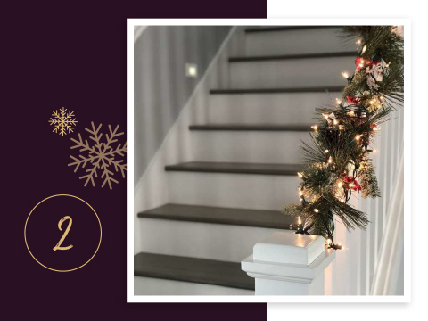 Lights On The Stairs How To Give Your Home A Fantastic Festive Look