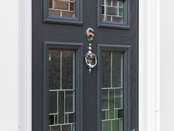 Miltary Grey Front Door