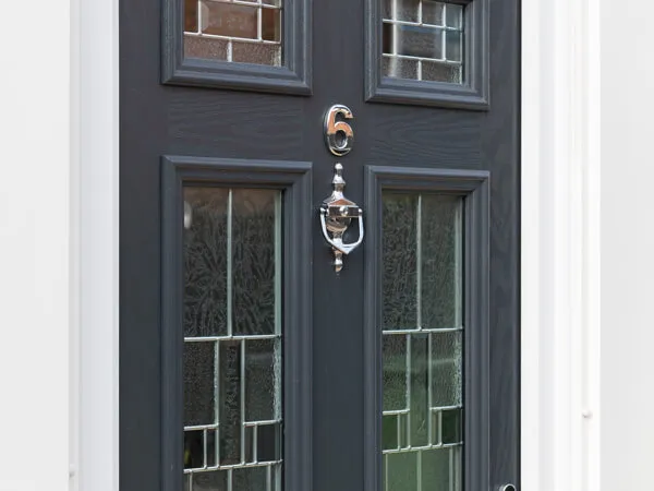 Miltary Grey Front Door