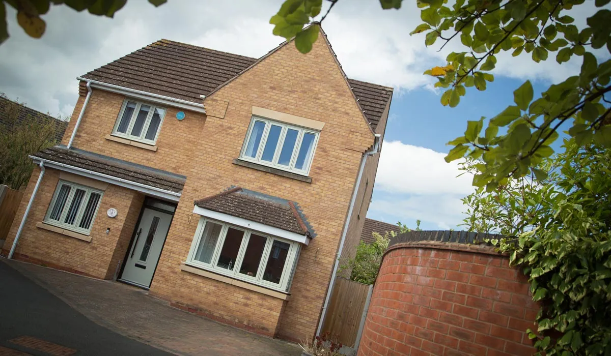 Olive Grey Envisage Flush Windows in Malvern