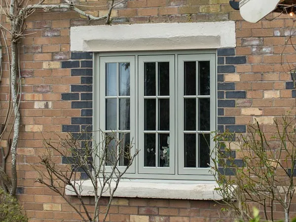 Olive Grey Envisage Flush Windows