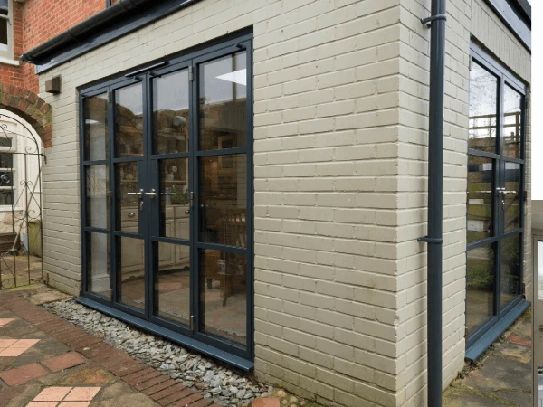 Origin Ob 36+ Soho Collection 2 Pairs Of French Doors In Jet Black Ral 9005M