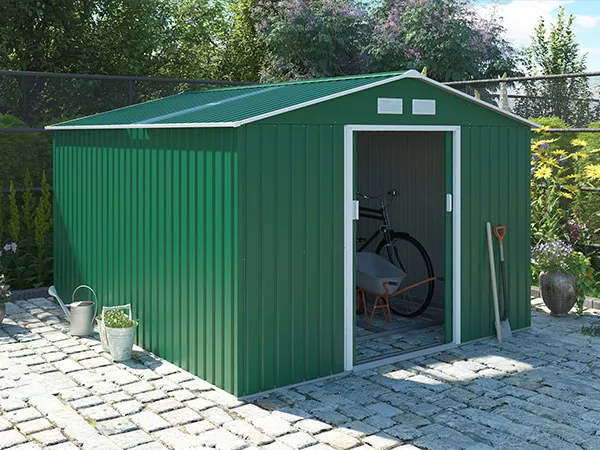 Oxford green shed - Size 5 8.84m2 | 9.1ft x 10.5ft
