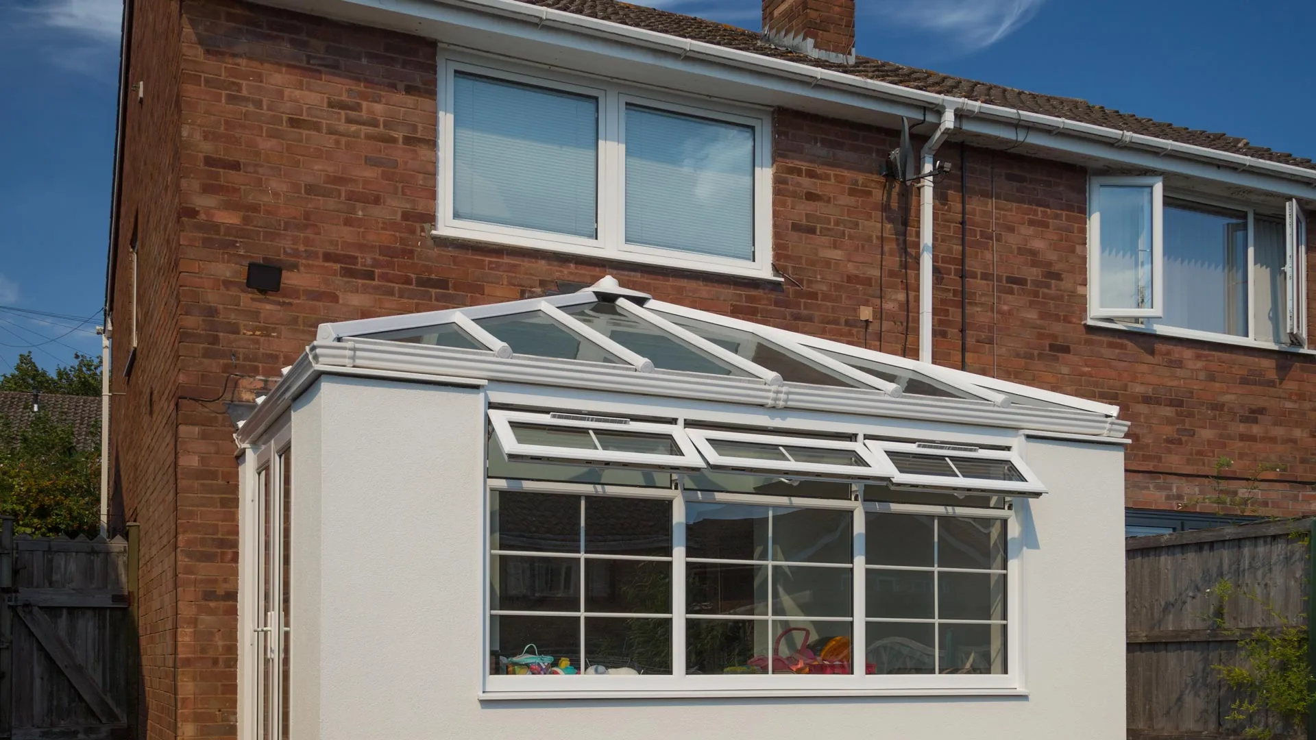 Quantock Stourbridge Extension and White UPVC Windows