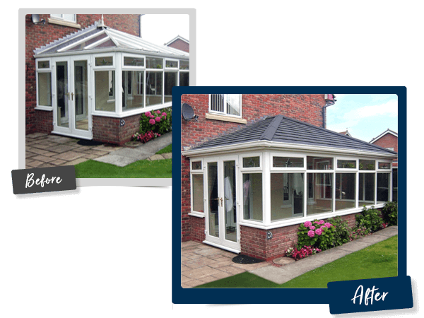 A Conservatory Transformed With A Tiled Roof