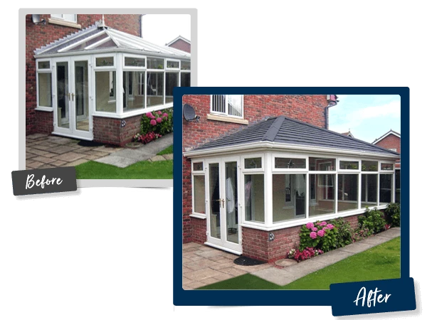 A Conservatory Transformed With A Tiled Roof