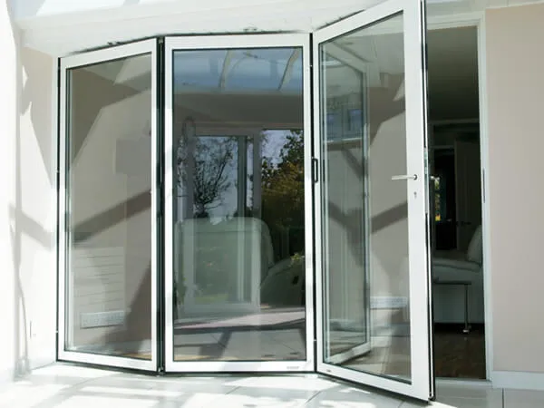 White Bi-Folding Doors