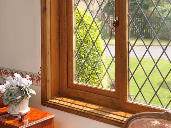 Window Colours & Finishes -Woodgrain Leaded UPVC Windows