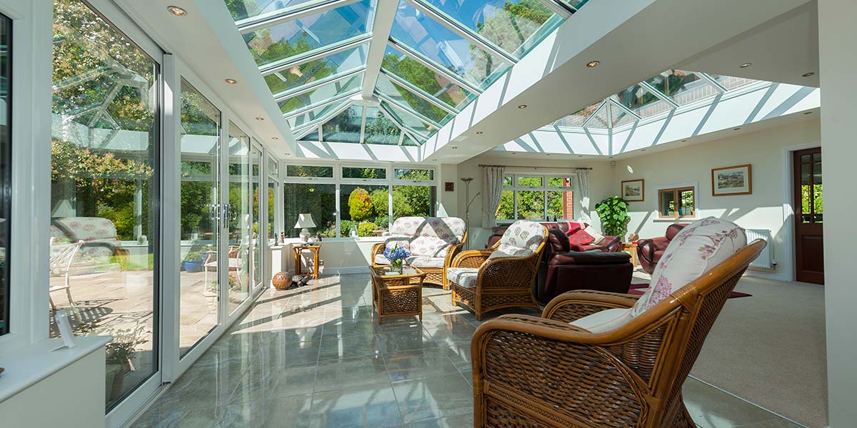 Bespoke Conservatory Internal View To Garden