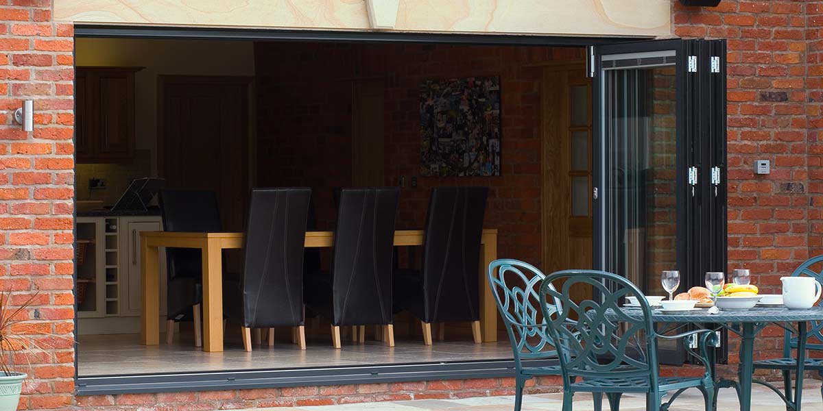 Open Aluminium Bi-Folding Doors