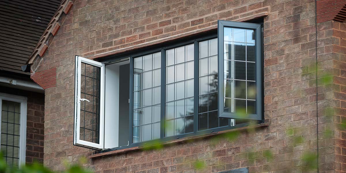 Grey Upvc Windows