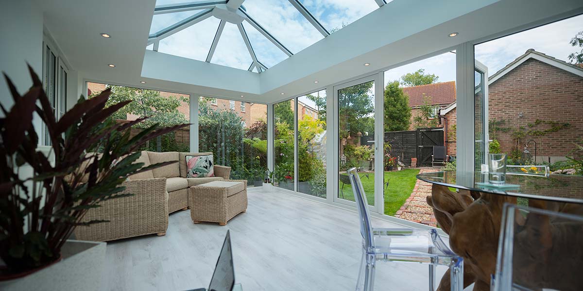 Glass-To-Floor Edwardian Conservatory Internal View