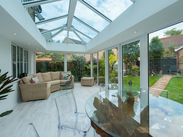Glass to Floor Conservatory