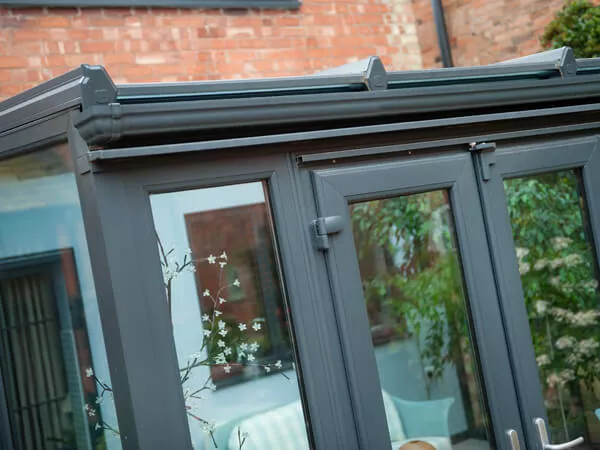 Grey Lean-To Conservatory