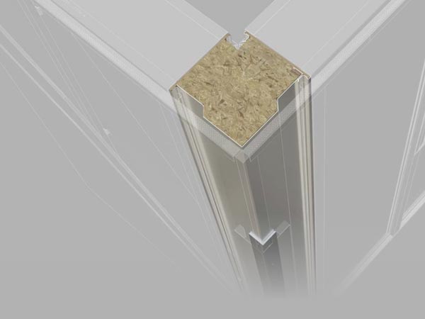 Ultraframe hup construction of aluminium, wood and SIP achieving strength, fast build speed with ultra thermal efficiency