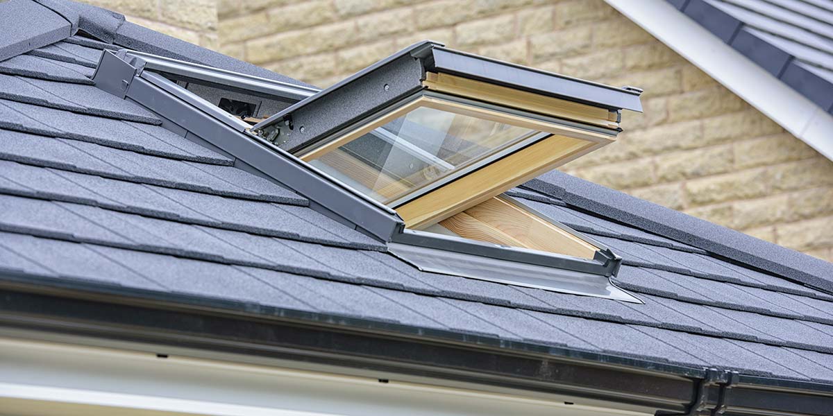 Roof Window Featured In Solid Tiled Roof