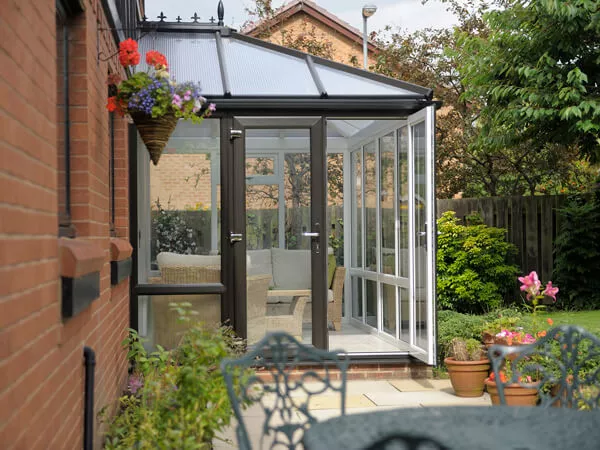 Small Black UPVC Conservatory