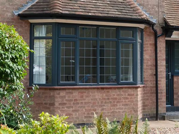 Grey UPVC Bay & Bow Windows