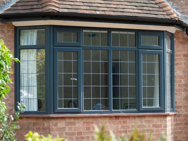 Grey Upvc Bay &Amp; Bow Windows