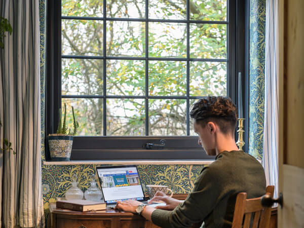 Grey UPVC Cottage Windows