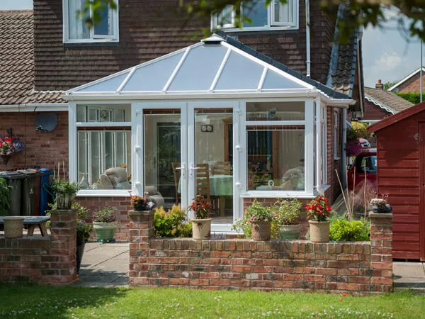 orangery vs a conservatory with French Doors